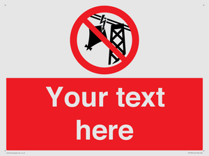 Custom prohibition do not fly kites near overhead electrical power lines